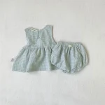 【66-100cm】ロンパース ベビーチェック セットアップ - 画像 (36)