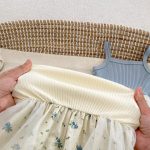 【66-90cm】セットアップ 可愛い キャミロンパース&カーディガン - 画像 (14)