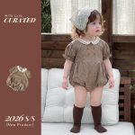 【66-90cm】ロンパース ベビー レトロ プリンセス - 画像 (3)