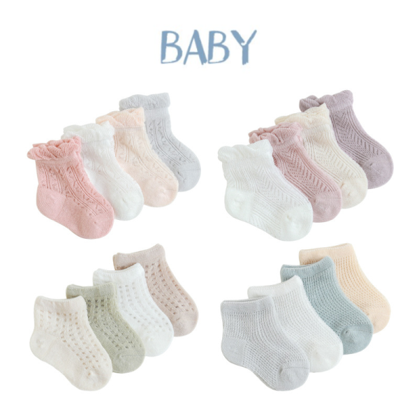 【GOODS】4足セット ソックス 薄手 シンプル