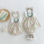 【66-120cm】ロンパースor セットアップ ベビー チューリップ - 画像 (9)