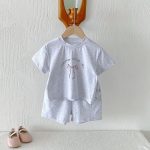 【80-130cm】2点セット 女の子 韓国雰囲気 リボン プリント - 画像 (12)