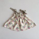 【66-90cm】トップス ベビー 紐付き キャミソール ワンピース風 - 画像 (5)