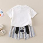 【73-100cm】セットアップ ベビー 可愛い クマ シャツ＆パンツ - 画像 (5)