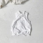 【66-90cm】ロンパース ベビー 韓国風 フリル襟 小花柄 - 画像 (12)