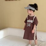【80-150cm】セットアップorワンピース ブラウン スポーツ - 画像 (8)