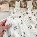 【66-100cm】セットアップ ベビー フラワー柄 クリーム - 画像 (10)