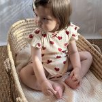 【66-90cm】ロンパース ベビー インスタ映え フリル袖 ラウンドネック - 画像 (5)