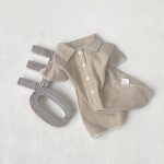 【66-90cm】ロンパース ベビー コットンシワ加工 半袖 折り襟 - 画像 (16)