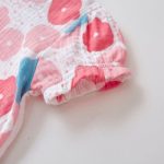 【66-90cm】ロンパース ピンク フラワー リボン ベビー服 - 画像 (12)