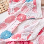 【66-90cm】ロンパース ピンク フラワー リボン ベビー服 - 画像 (6)