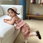【73-100cm】ベスト&パンツ ベビー オシャレ チェック - 画像 (5)