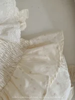 【66-90cm】ロンパース ベビー レース パフスリーブ 小花柄 - 画像 (21)