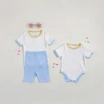 【73-100cm】セットアップ ベビー 韓国風 バイカラー - 画像 (4)