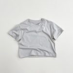 【80-130cm】半袖Tシャツ キッズ服 ベーシック 無地 クルーネック - 画像 (3)