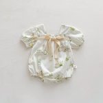 【66-90cm】ロンパース ベビー ウサギ ドットリボン - 画像 (6)