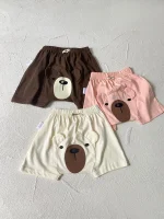 【66-90cm】パンツ or ポロ トップス ベビー 韓国風 ベアーデザイン - 画像 (44)