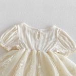 【66-90cm】ロンパース ベビー 柔らか レースプリンセス - 画像 (8)