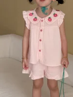 【80-150cm】セットアップ 女の子 リンクコーデリネン - 画像 (20)