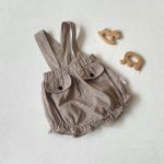 【66-90cm】サロペットロンパース ベビー ダブル ポケット - 画像 (10)