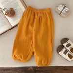 【80-130cm】パンツ ベビー ゆったり ダブルガーゼ 防虫 - 画像 (8)