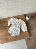【66-90cm】ロンパース ベビー 小花柄 サロペット - 画像 (17)