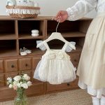 【66-90cm】ロンパース ベビー 蝶結び プリンセス - 画像 (3)