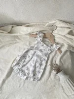 【66-90cm】ロンパース ベビー 小花柄 サロペット - 画像 (15)