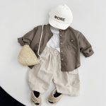 【80-130cm】半袖Tシャツ キッズ服 クリーム サラシリーズ コットン - 画像 (11)