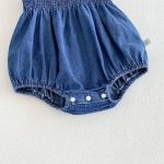 【66-90cm】キャミロンパース ベビー デニム  無地 - 画像 (10)