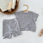 【80-130cm】セットアップ 女の子 コットン 星柄 プリント - 画像 (11)