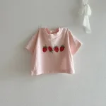 【73-100cm】Tシャツ ベビー イチゴ柄 シンプル - 画像 (7)