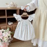 【66-130cm】ロンパースorワンピース ベビー 姉妹服 フリル ストライプ - 画像 (11)