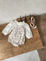 【66-90cm】ロンパース ベビー 小花柄 サロペット - 画像 (23)