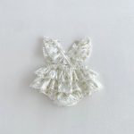 【66-90cm】ロンパース ベビー フリルダブル 蝶結び - 画像 (3)