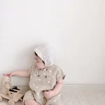 【66-90cm】ロンパース ベビー 韓国風 ドット - 画像 (7)