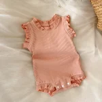 【66-90cm】ロンパース or ボトムス ベビー ノーカラー フリルリーブ - 画像 (36)