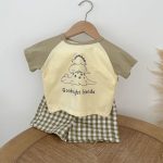 【73-100cm】半袖Tシャツ＆ショートパンツセット ベビー 恐竜 プリント - 画像 (13)