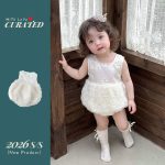 【66-90cm】ロンパース ベビー ローズ ノースリーブ - 画像 (3)