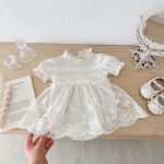 【66-90cm】ロンパース ベビー ワッフル チュール - 画像 (5)