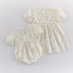 【66-100cm】ロンパースorワンピース ベビー 姉妹服 プリンセス 花柄 - 画像 (6)
