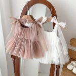 【66-90cm】ロンパース ベビー ふわふわ チュール プリンセスドレス - 画像 (2)