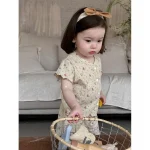 【73-110cm】セットアップ ベビー フリル 小花柄 - 画像 (9)