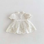 【66-90cm】ロンパース ベビー ワッフル チュール - 画像 (3)