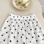 【73-120cm】 セットアップ 女の子 ドットノースリーブ - 画像 (10)