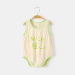 【66-90cm】ロンパース ベビー 笑顔柄 ノースリープ - 画像 (5)