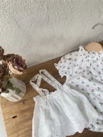 【66-90cm】ロンパース or ワンピース ベビー 小花柄 シンプル - 画像 (16)