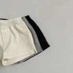 【73-100cm】ボトムス ショートパンツ ベビー 韓国風 ボタン付き - 画像 (16)