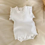 【66-90cm】ロンパース or ボトムス ベビー ノーカラー フリルリーブ - 画像 (17)