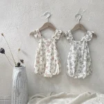 【66-90cm】ロンパース ベビー 小花柄 サロペット - 画像 (27)